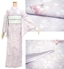 画像をギャラリービューアに読み込む, Washable Summer Kimono for Women – Lightweight Ro Kimono in Dusty Colors, Floral and geometric patterns, Ready-to-Wear Japanese Outfit
