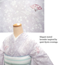 画像をギャラリービューアに読み込む, Washable Summer Kimono for Women – Lightweight Ro Kimono in Dusty Colors, Floral and geometric patterns, Ready-to-Wear Japanese Outfit
