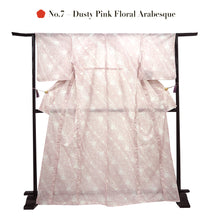 画像をギャラリービューアに読み込む, Washable Summer Kimono for Women – Lightweight Ro Kimono in Dusty Colors, Floral and geometric patterns, Ready-to-Wear Japanese Outfit
