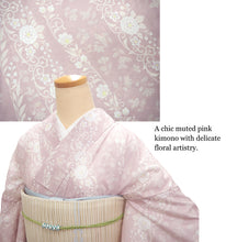 画像をギャラリービューアに読み込む, Washable Summer Kimono for Women – Lightweight Ro Kimono in Dusty Colors, Floral and geometric patterns, Ready-to-Wear Japanese Outfit
