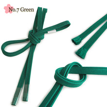 Load image into Gallery viewer, Women’s Obi-jime, Silk Kimono Cord (Vivid color) – Sanbu-Himo, 14 Colors, Perfect for Obi &amp; Japanese-Inspired Styling
