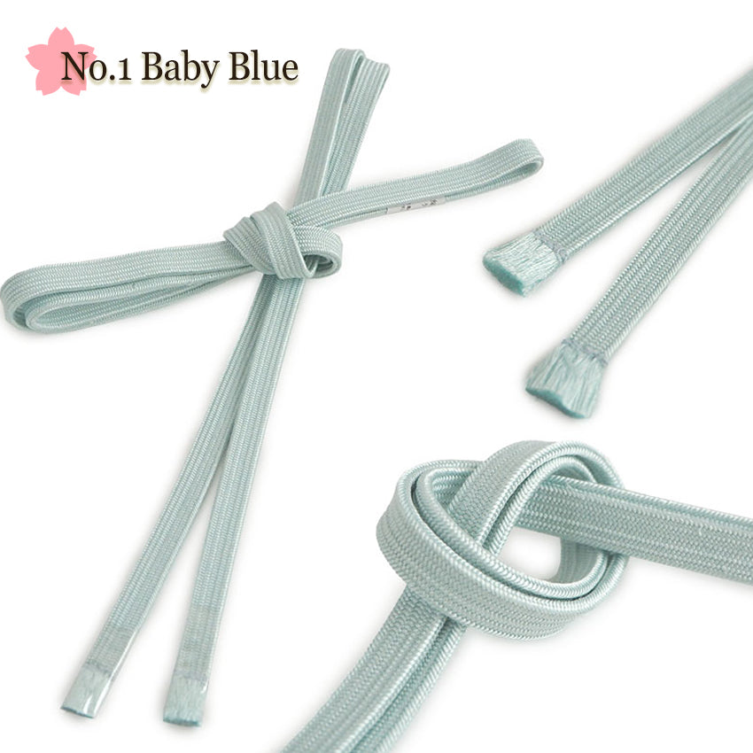 Women’s Obi-jime, Silk Kimono Cord (light color) – Sanbu-Himo, 14 Colors, Perfect for Obi & Japanese-Inspired Styling