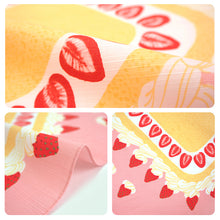 画像をギャラリービューアに読み込む, Japanese Cake Print Furoshiki – Cotton Wrapping Square 19.7 in × 19.7 in (50×50 cm), Strawberry Shortcake &amp; Fruit Cake PrintsEco Gift Wrapper, Bento Wrap &amp; Decorative Cloth
