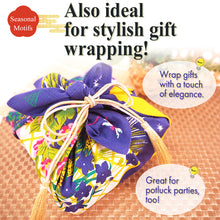 画像をギャラリービューアに読み込む, Seasonal Wreath Furoshiki – Cotton Wrapping Square 19.7 in × 19.7 in (50×50 cm), moon viewing, Halloween, Christmas Prints, Eco Gift Wrapper, Bento Wrap &amp; Decorative Cloth
