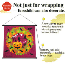画像をギャラリービューアに読み込む, Seasonal Wreath Furoshiki – Cotton Wrapping Square 19.7 in × 19.7 in (50×50 cm), moon viewing, Halloween, Christmas Prints, Eco Gift Wrapper, Bento Wrap &amp; Decorative Cloth
