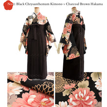 画像をギャラリービューアに読み込む, Washable Women’s Hakama Graduation Set – Nishaku-Sode Kimono, Hakama, Juban &amp; Dressing Accessories, Ready-to-Wear Complete Japanese Outfit
