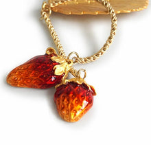 Load image into Gallery viewer, Strawberry Netsuke | Handcrafted Japanese Kimono &amp; Obi Charm MADE in JAPAN
