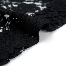 画像をギャラリービューアに読み込む, Haori - Lace Kimono Jacket for Women - Lightweight Sheer Midnight Black with Floral Lace Cardigan, The Ultimate Third Piece Layering Cover Up for Spring &amp; Summer
