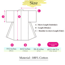 画像をギャラリービューアに読み込む, Women’s Cotton Yukata Kimono Robe – Lightweight Summer Japanese Kimono Robe, White base with scattered chrysanthemums pattern, Traditional Festival Outfit
