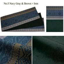 將圖片載入圖庫檢視器 Reversible Half-Width Obi Belt for Women – 2-in-1 Japanese Yukata &amp; Kimono Accessory, Floral &amp; Dot Designs, Lightweight Polyester
