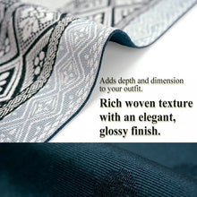 將圖片載入圖庫檢視器 Reversible Half-Width Obi Belt for Women – 2-in-1 Japanese Yukata &amp; Kimono Accessory, Floral &amp; Dot Designs, Lightweight Polyester
