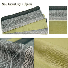 將圖片載入圖庫檢視器 Reversible Half-Width Obi Belt for Women – 2-in-1 Japanese Yukata &amp; Kimono Accessory, Floral &amp; Dot Designs, Lightweight Polyester
