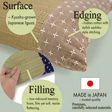 画像をギャラリービューアに読み込む, Premium Japanese Igusa Rush Grass Sleep Pillow – Kyushu Natural Igusa Pillow with Memory-Foam Support, Deodorizing &amp; Humidity Control, Flat Hollow Design

