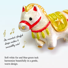 將圖片載入圖庫檢視器 Handcrafted Japanese Obidome “Year of the Horse” – Pewter Lucky Horse Ornament for Kimono, Depending on the arrangement Brooch, or Scarf Clip
