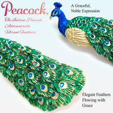 將圖片載入圖庫檢視器 Handcrafted Japanese Peacock Brooch – Artisan Statement Pin, Colorful Feathered Design, Perfect Gift for Women, for Men
