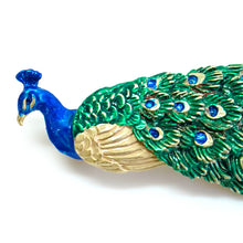 將圖片載入圖庫檢視器 Handcrafted Japanese Peacock Brooch – Artisan Statement Pin, Colorful Feathered Design, Perfect Gift for Women, for Men
