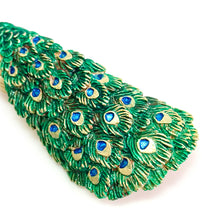 將圖片載入圖庫檢視器 Handcrafted Japanese Peacock Brooch – Artisan Statement Pin, Colorful Feathered Design, Perfect Gift for Women, for Men
