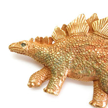 画像をギャラリービューアに読み込む, Handcrafted Japanese Stegosaurus Brooch – Artisan Dinosaur Pin, Unique Pewter Jewelry, Perfect Gift for Women, for Men
