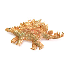 画像をギャラリービューアに読み込む, Handcrafted Japanese Stegosaurus Brooch – Artisan Dinosaur Pin, Unique Pewter Jewelry, Perfect Gift for Women, for Men
