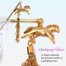 画像をギャラリービューアに読み込む, Japanese Handcrafted Kanzashi Hair Stick – “Shikku” (Galloping Horse) Motif, Elegant Motion-Inspired Hair Ornament for Kimono &amp; Modern Style

