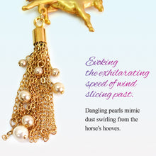 画像をギャラリービューアに読み込む, Japanese Handcrafted Kanzashi Hair Stick – “Shikku” (Galloping Horse) Motif, Elegant Motion-Inspired Hair Ornament for Kimono &amp; Modern Style
