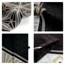 Load image into Gallery viewer, Men’s Geometric‑Scale Pattern Haori Jacket – Traditional Japanese Style in Black or White
