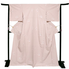 將圖片載入圖庫檢視器 Ready-to-Wear Washable Komon Kimono for Women, Fully Lined Polyester, Dusty Pink with Gourd Motif – A Soft and Feminine Komon Kimono
