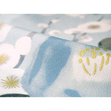 將圖片載入圖庫檢視器 Ready-to-Wear Washable Komon Kimono for Women, Fully Lined Polyester, Light Aqua Blue with Camellia &amp; Plum Blossoms – A Sophisticated Komon Kimono with Fresh Elegance
