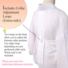 Load image into Gallery viewer, Breathable Bamboo Kimono Naga-Juban for Women – Washable Summer Kimono Undergarment, Ready-to-Wear Ro Layer, Soft Gradient Lavender

