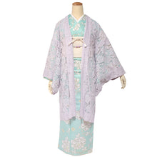 画像をギャラリービューアに読み込む, Haori - Lace Kimono Jacket for Women - Lightweight Sheer Ethereal Lavender with Floral Lace Cardigan, The Ultimate Third Piece Layering Cover Up for Spring &amp; Summer
