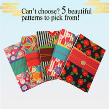 画像をギャラリービューアに読み込む, Kimono-Patterned Goshuin-cho ーJapanese Shrine &amp; Temple Stamp Book with Elegant Kimono Fabrics, Camellia, Cherry Blossom, Hemp Leaf,Rabbit Motif, Japanese Journal Notebook Diary,
