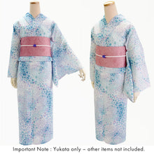 画像をギャラリービューアに読み込む, Lightweight Cotton Yukata for Women, Sky Blue base, Sunlit Path, landscape pattern – Inspired by Kaneko Misuzu’s Poetry, Summer Japanese Kimono Robe
