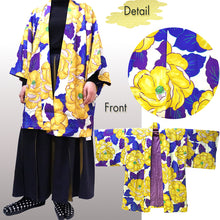 画像をギャラリービューアに読み込む, &quot;Saki Roman&quot; Haori – Retro Floral Kimono Jacket
