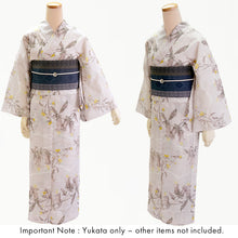 將圖片載入圖庫檢視器 Lightweight Cotton Yukata for Women, muted pastel pink base, Bellflowers pattern– Inspired by Kaneko Misuzu’s Poetry, Summer Japanese Kimono Robe
