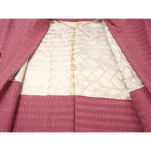 Load image into Gallery viewer, Vintage Haori Kimono Jacket Silk, Dark Pink base, Stripes
