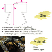 画像をギャラリービューアに読み込む, Men&#39;s Happi Coat: Kimono Robe -Black base, – Pine Needles, Dragons &amp; Hawks
