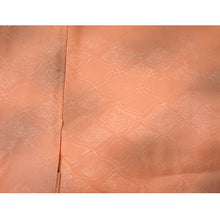 画像をギャラリービューアに読み込む, Vintage Haori Kimono Jacket Silk, Orange base, Diamond Grid (Hishikōshi)
