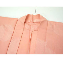 Load image into Gallery viewer, Vintage Haori Kimono Jacket Silk, Pastel Orange  base, Chrysanthemums
