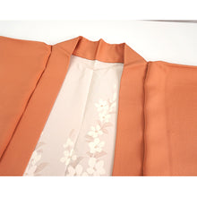 將圖片載入圖庫檢視器 Vintage Haori Kimono Jacket Silk, Dusty Pink base, Lucky Treasure Symbols
