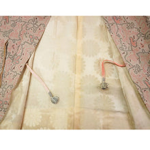 將圖片載入圖庫檢視器 Vintage Haori Kimono Jacket Beige base, Bold Geometric Design
