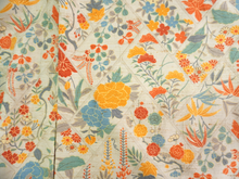 画像をギャラリービューアに読み込む, Vintage Japanese Kimono Women&#39;s Robe Silk, Beige base with Floral Motif, camellias, cherry blossoms, plum blossoms
