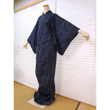 將圖片載入圖庫檢視器 Vintage Japanese Kimono Women&#39;s Robe Silk, Bright Yellow, bokish - dye Kimono （Soft Gradient Effect）
