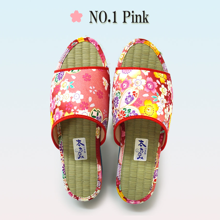 Women's Japanese-Pattern Tatami Slippers