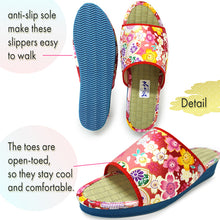 画像をギャラリービューアに読み込む, Women&#39;s Japanese-Pattern Tatami Slippers
