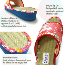 画像をギャラリービューアに読み込む, Women&#39;s Japanese-Pattern Tatami Slippers
