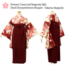 画像をギャラリービューアに読み込む, Washable Embroidered Hakama &amp; Nisha-sode Kimono Set for Women – Ready-to-Wear 2-Piece Outfit for Graduation &amp; Formal Celebrations

