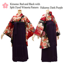 画像をギャラリービューアに読み込む, Washable Embroidered Hakama &amp; Nisha-sode Kimono Set for Women – Ready-to-Wear 2-Piece Outfit for Graduation &amp; Formal Celebrations
