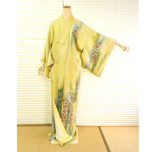画像をギャラリービューアに読み込む, Vintage Japanese Kimono Women&#39;s Robe Silk, Bright Yellow ,Bokashi-Dye Kimono (Soft Gradient Effect)
