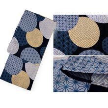 將圖片載入圖庫檢視器 Men's Yukata 4-Piece Set – Yukata, Obi Belt, Geta Sandals &amp; Waist Tie | Choose from 6 Traditional Japanese Patterns, Circle, Geometric, Hemp Leaf (Asanoha),  Seven Treasures (Shippo)
