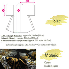 画像をギャラリービューアに読み込む, Men&#39;s Happi Coat: Kimono Robe -Black base, – Pine Needles, Dragons &amp; Hawks

